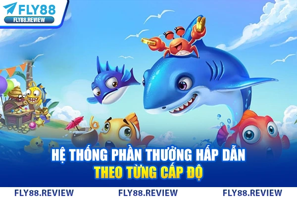 Hệ thống phần thưởng hấp dẫn theo từng cấp độ