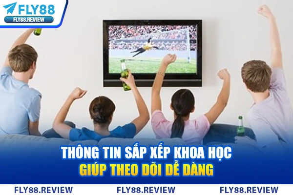 Thông tin sắp xếp khoa học giúp theo dõi dễ dàng